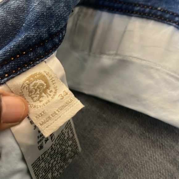 Diesel Safado Regular Slim Straight Leg Jean Men’s 32W/34L Blue Denim - Picture 9 of 14